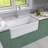 Fireclay 33 x 18 White Farmhouse Kitchen Sink Apron Front Farm Sink Single Bowl with Grid & Basket Strainer