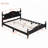  Wood Platform Bed Frame,Retro Style Platform Bed With Wooden Slat Support (Bed)-753707061-753707062