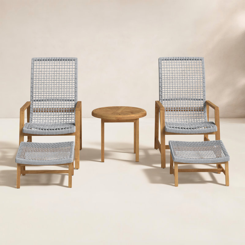 Demetri 2 - Person Patio Conversation Set with Cushions