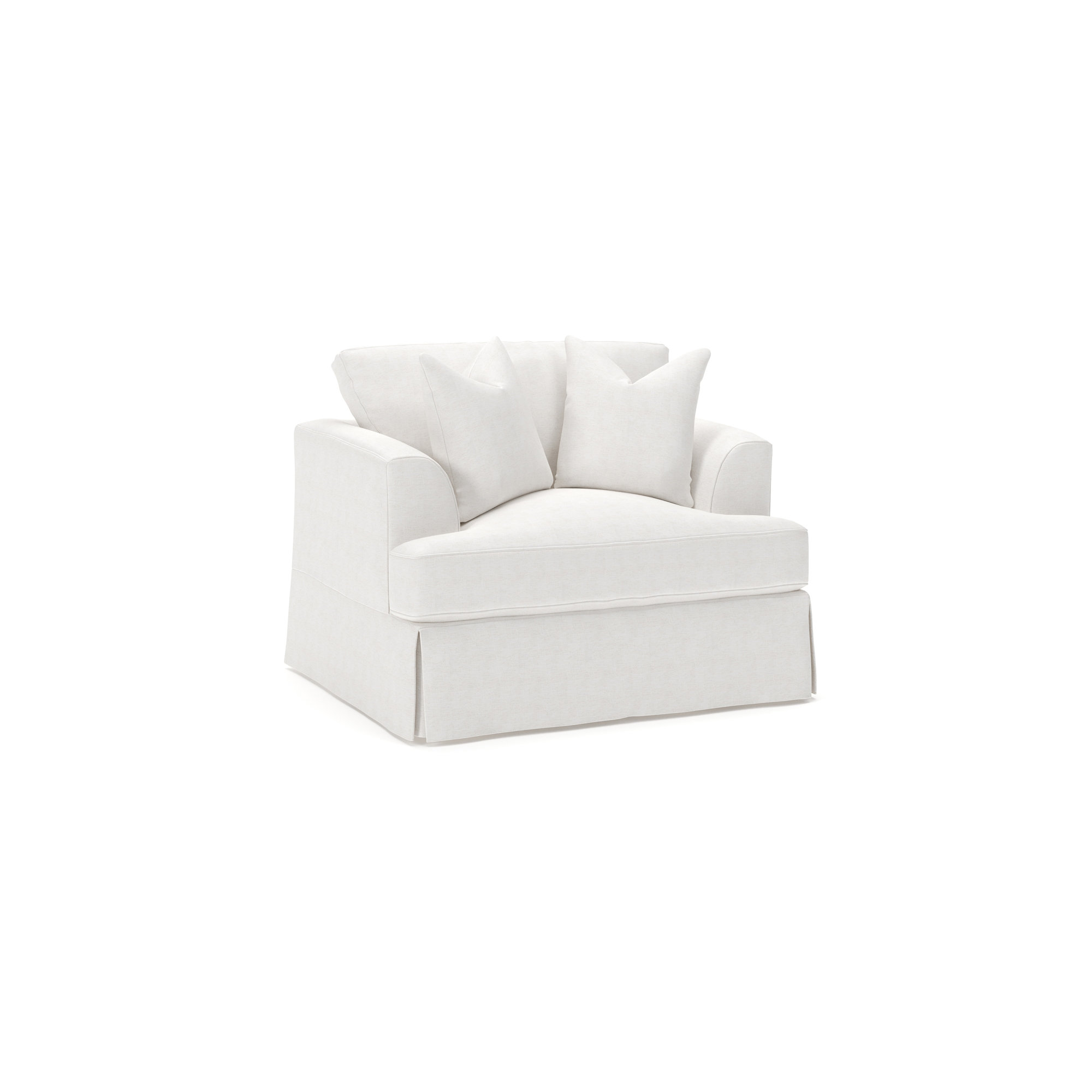Lucia Upholstered Armchair, Nomad Snow Crypton® Chenille