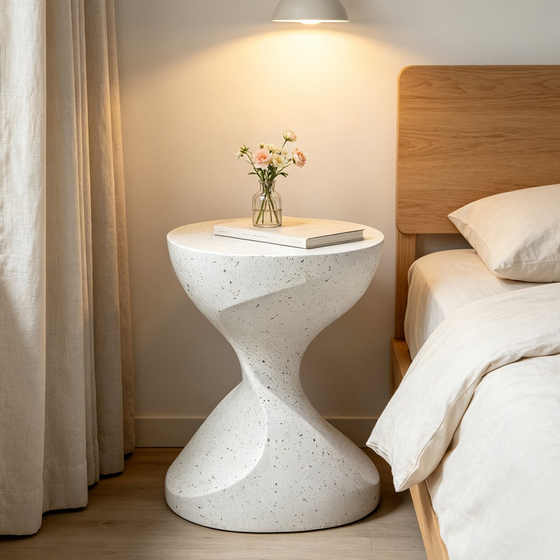 Athanase Drum End Table