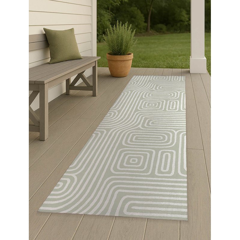 Timeless Walk Non-Slip Outdoor Rug, Runner 2'6" x 8'