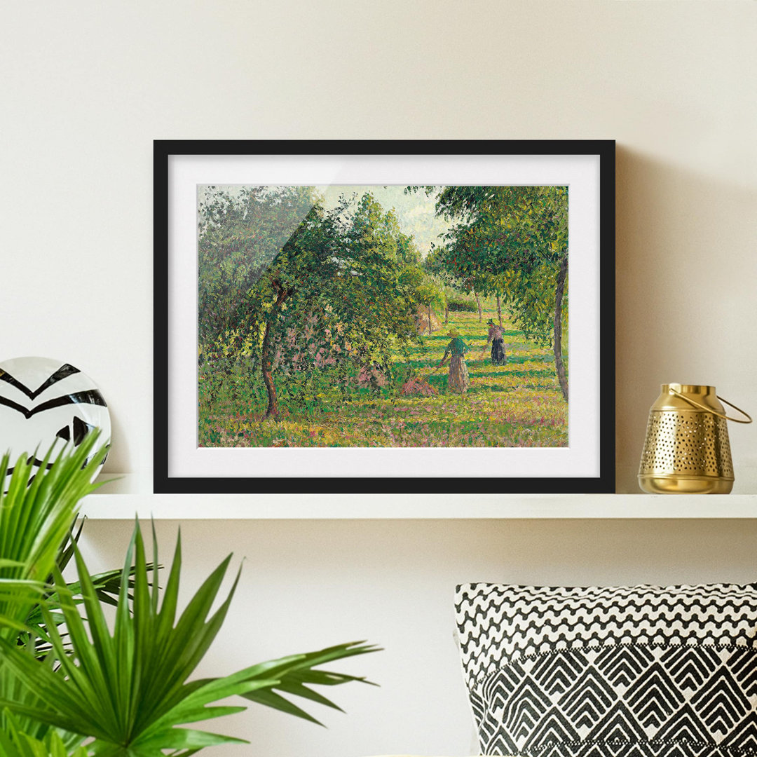 Gerahmtes Poster Apple trees von Camille Pissarro