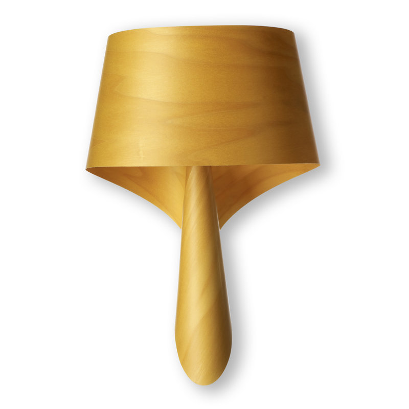 Air Wood Flush Mounted Sconce, Yellow