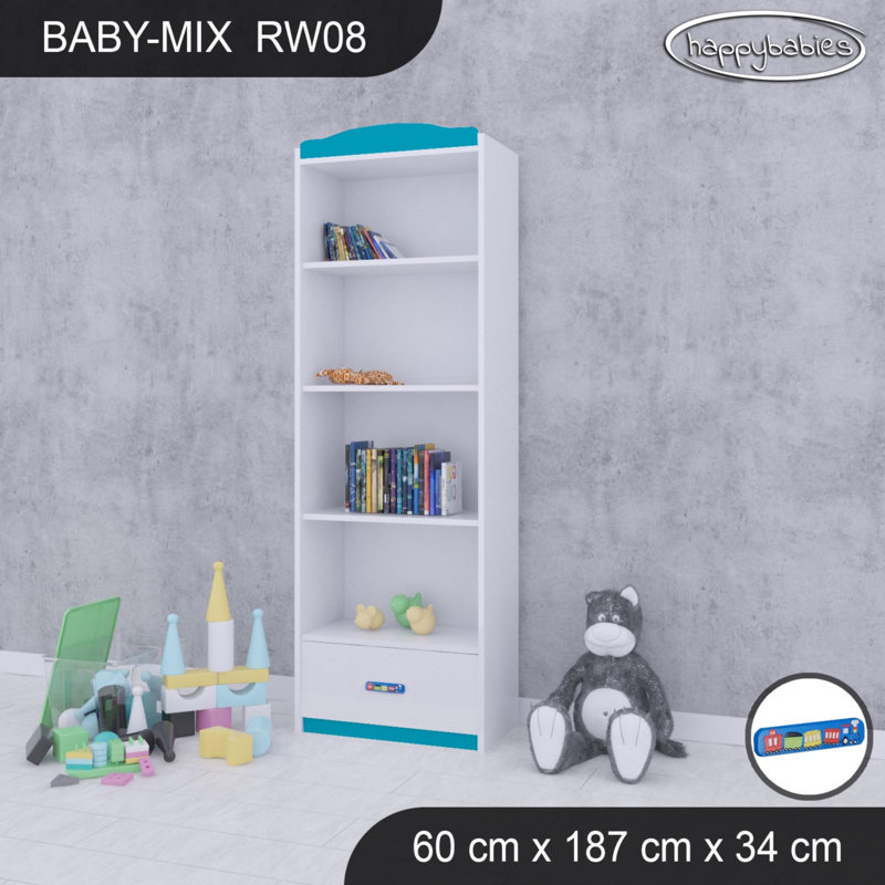 Baby Mix 187cm H Kids Cube, Blue, 187cm H x 60cm W x 34cm D