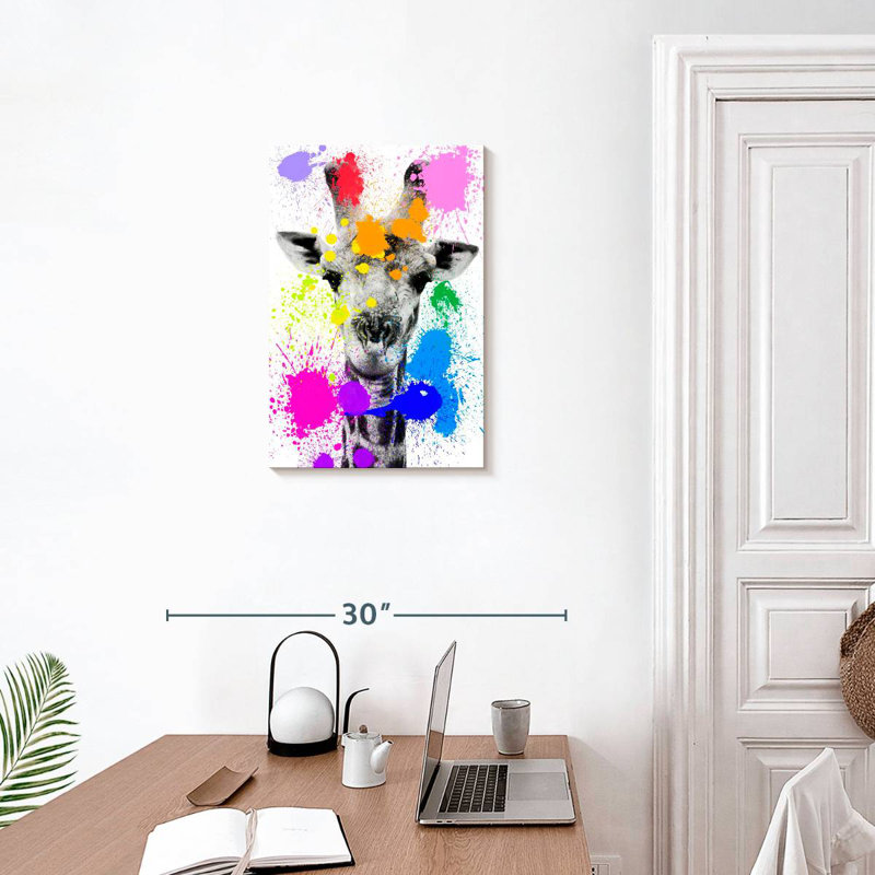Brampt Safari Splash Giraffe, 24" H x 16" W
