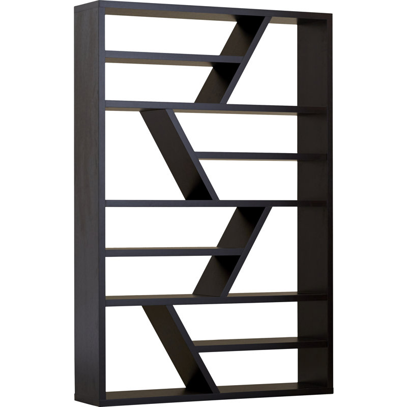 Dailey Geometric Bookcase, Espresso