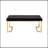 Black Fabric Bench