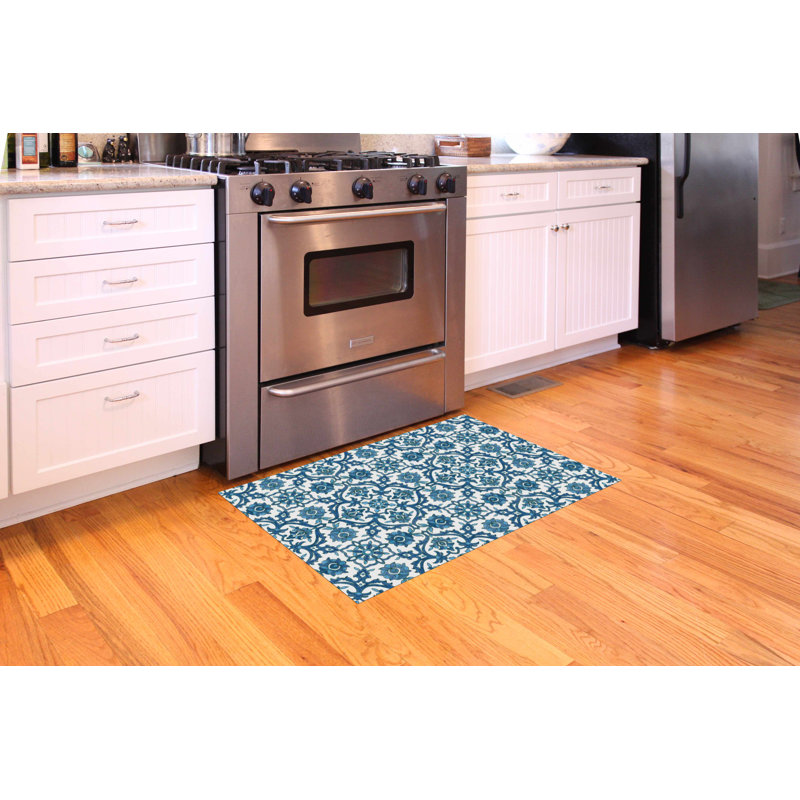 Un-Rug Damascus Low Profile Kitchen Mat by Matterly, Rectangle 2' x 3'