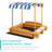 Best Choice Products 50.5'' x 47.5'' Solid Wood Square Sandbox
