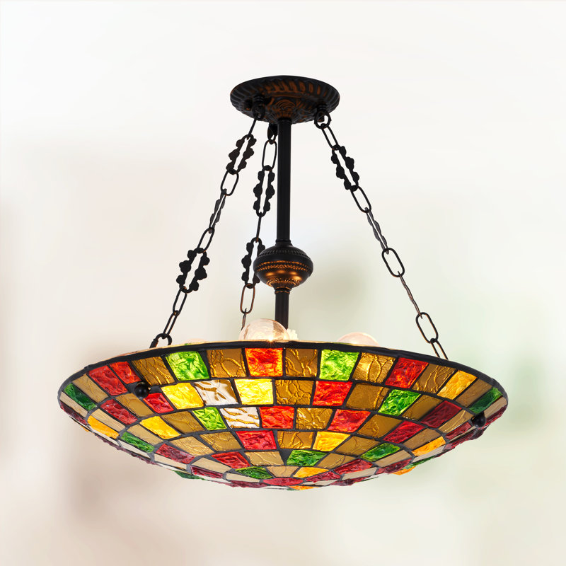 Luminaire suspendu Tiffany 5 lumières Chapple