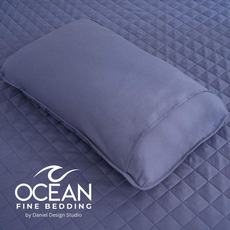OCEAN FINE BEDDING Sham, Queen, Blue