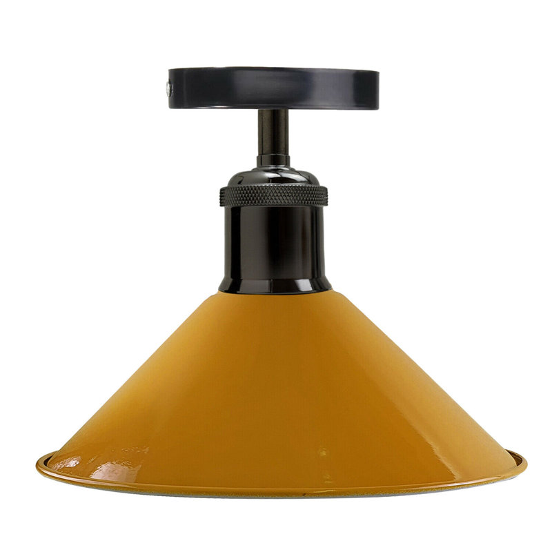 Bussey Semi Flush Mount, Yellow