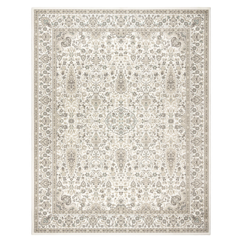 Tapis oriental floral Majestic, Rectangle 6 pi 6 po x 9 pi 6 po