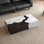Creative rectangular marble end table