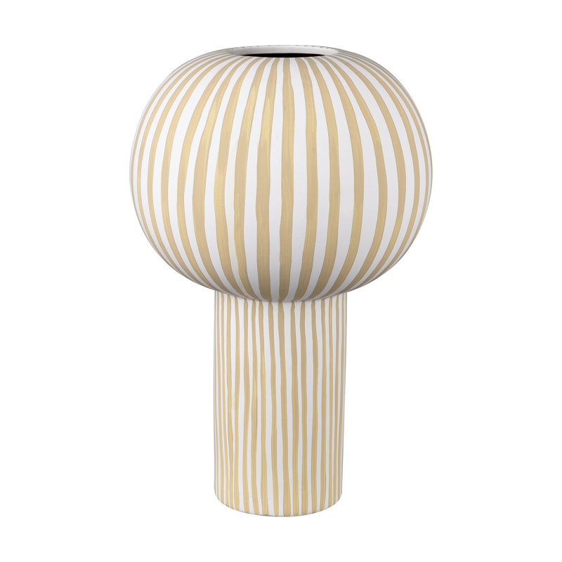 Vase Howden, Blanc, À rayures