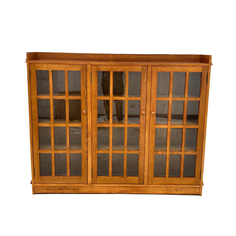 Mission Oak 3 Door Display Bookcase, Michael's Cherry