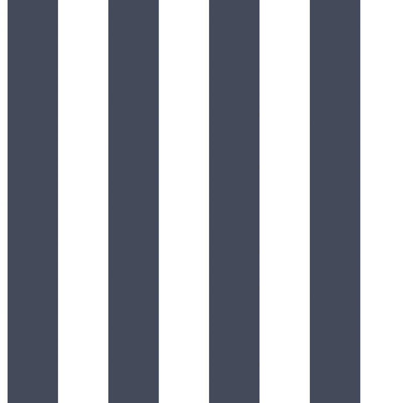 Divisadero 10m x 53cm Matte Wallpaper Roll, Navy/White
