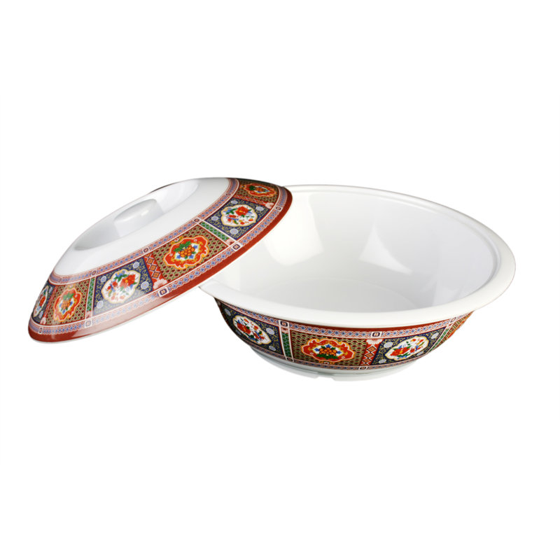 Thunder Group Inc. Peacock Melamine Serving Bowl