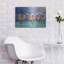 Art mural en métal Rosecliff Heights «Wine On The Jetty» par Ronald West-53711076