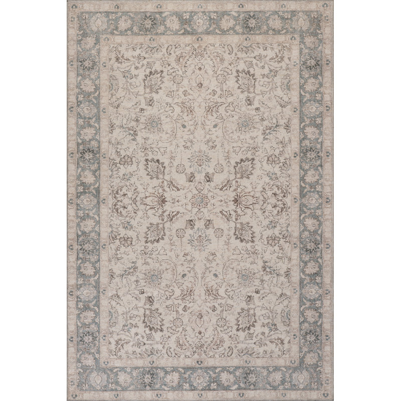 Amarielle Traditional Vintage and Distressed Rug, Rectangle 5' x 8'