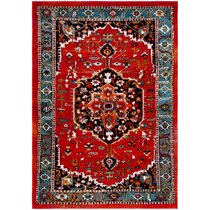 Safavieh Vintage Hamadan Tappeto Rettangolare da Interno, Intrecciato,  Collezione Persiano, VTH219, in Rosso / Multicolore, 160 x 229 cm :  : Casa e cucina