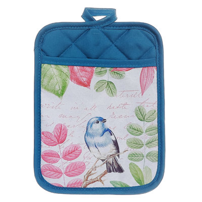 Porte-casseroles avec oiseau de poche - ensemble de 6