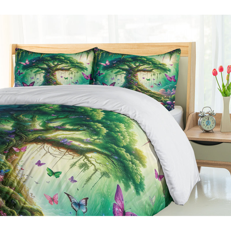 Nature Duvet Cover, Queen Duvet Cover + 2 Standard Shams