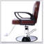 Fauteuil de coiffeur hydraulique robuste avec fonction d'inclinaison et siège plus large pour une expérience de salon confortable