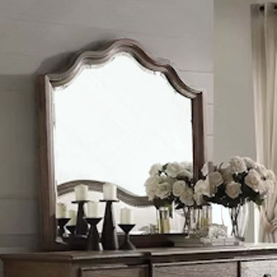 Miroir à finition chêne vieilli