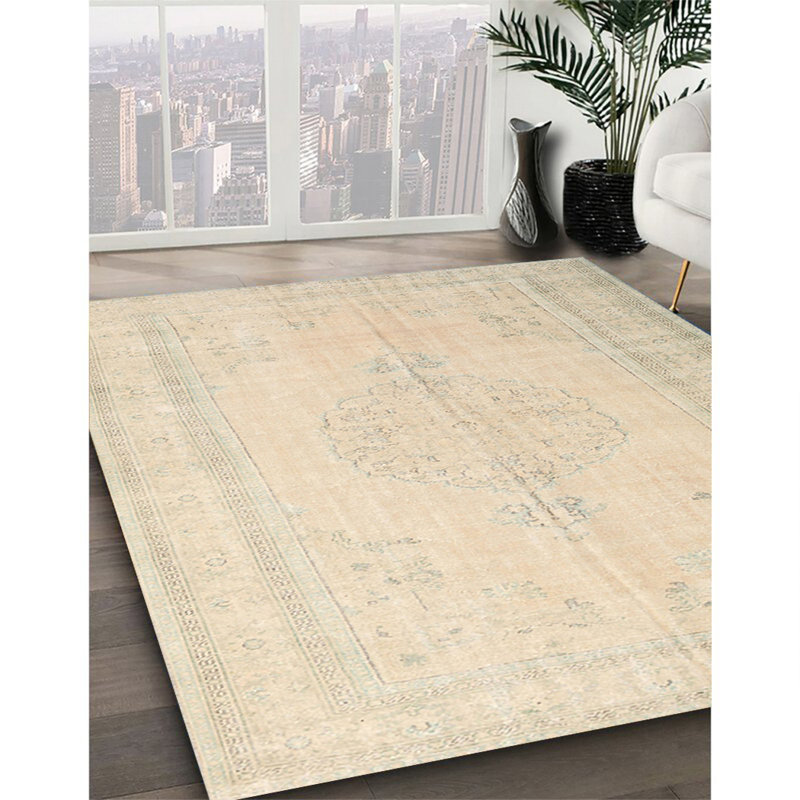 Tapis 100% traditionnel lavable à la machine 3584, Rond 8 pi