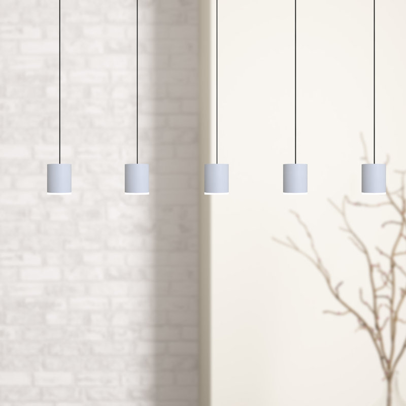 Andromedae 5 - Light Kitchen Island Pendant, White