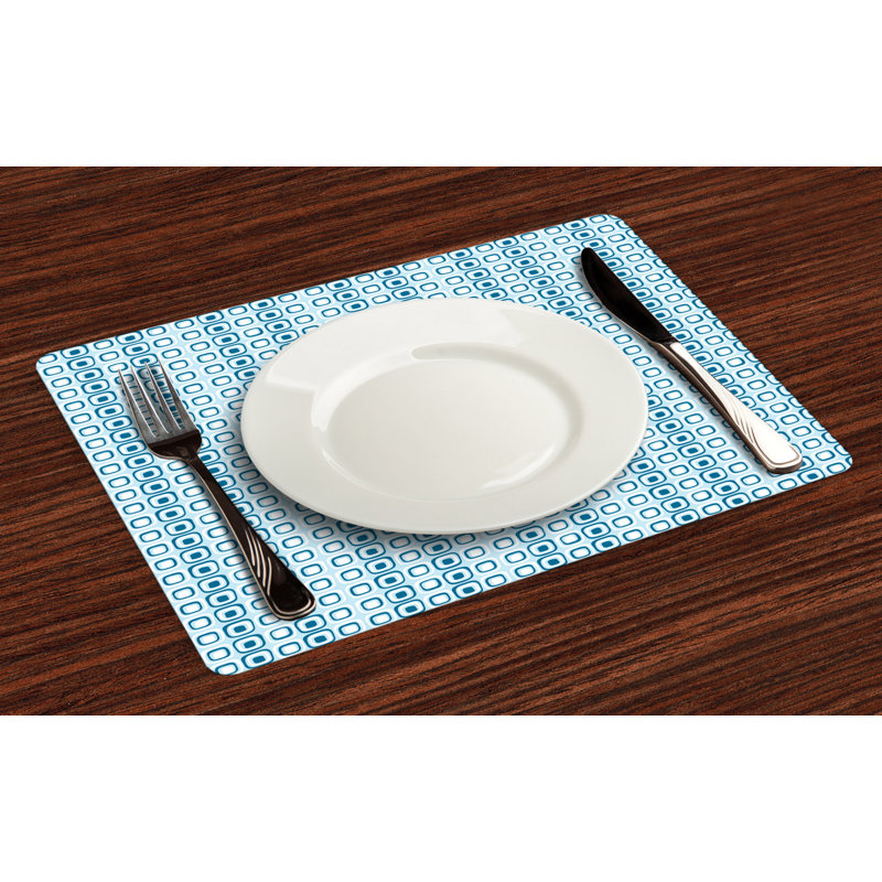 Polyester Geometric Rectangle Placemat