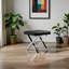 Tabouret Pangea Home Modern Beverly - Siège rembourré en similicuir avec base en acier poli - Cuir noir-875025618