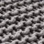 Tabouret de pieds en coton tricoté à la main gris doux - taille 16,94 pouces, bel aspect esthétique agréable