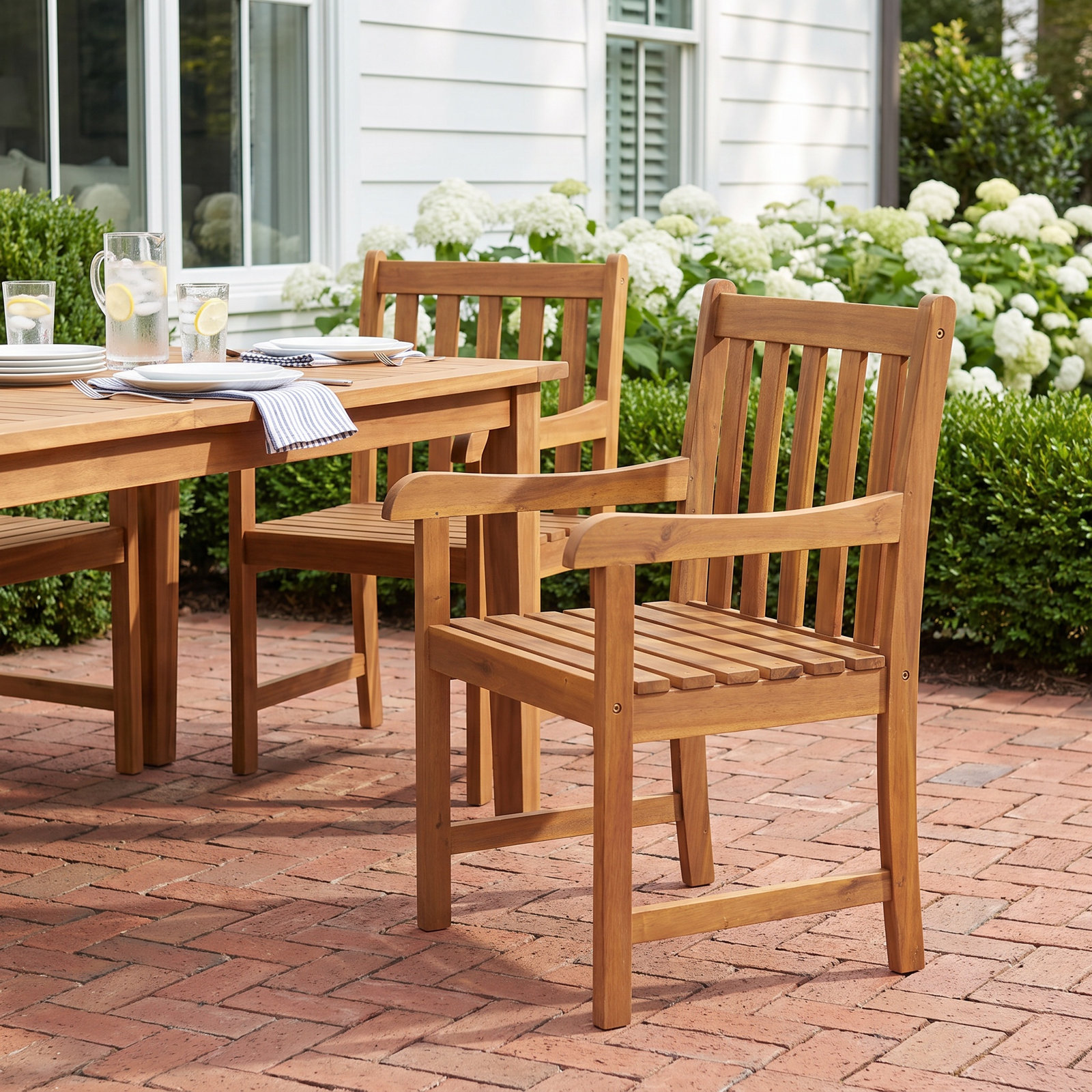 Ross Acacia Patio Armchair