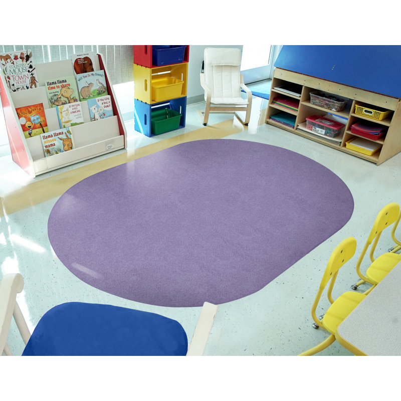 Tapis Just Kidding par Joy Carpets, Ovale 7 pi 6 po x 12 pi