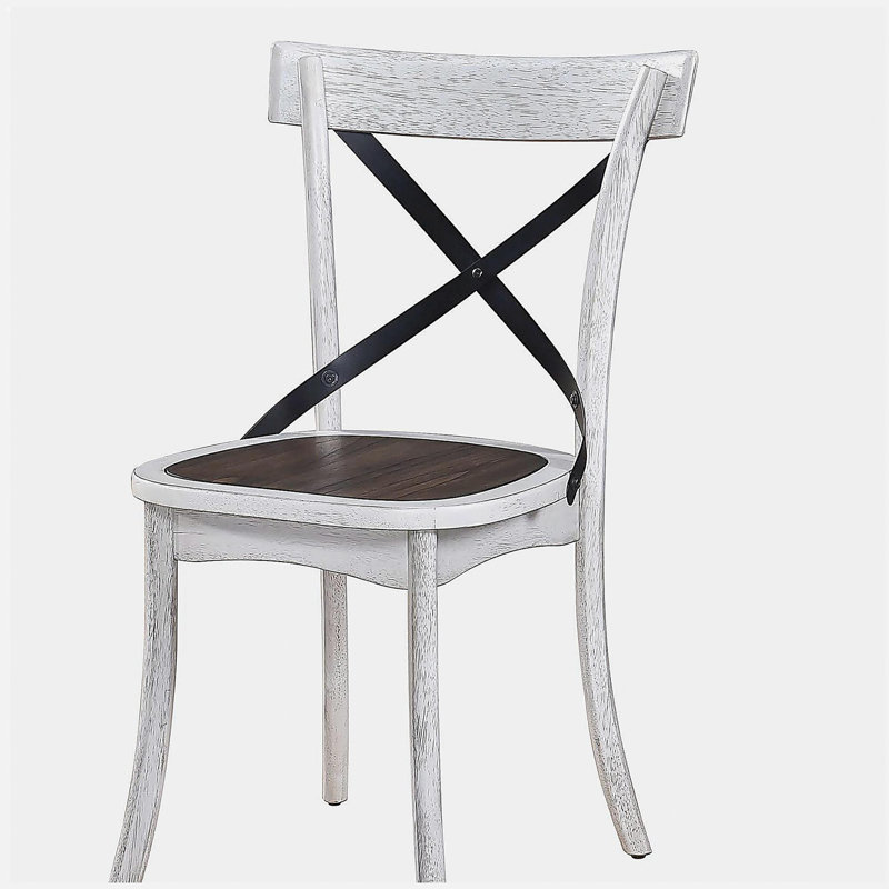 Chaise de salle à manger de style campagne moderne en métal 2 pièces 2 pièces