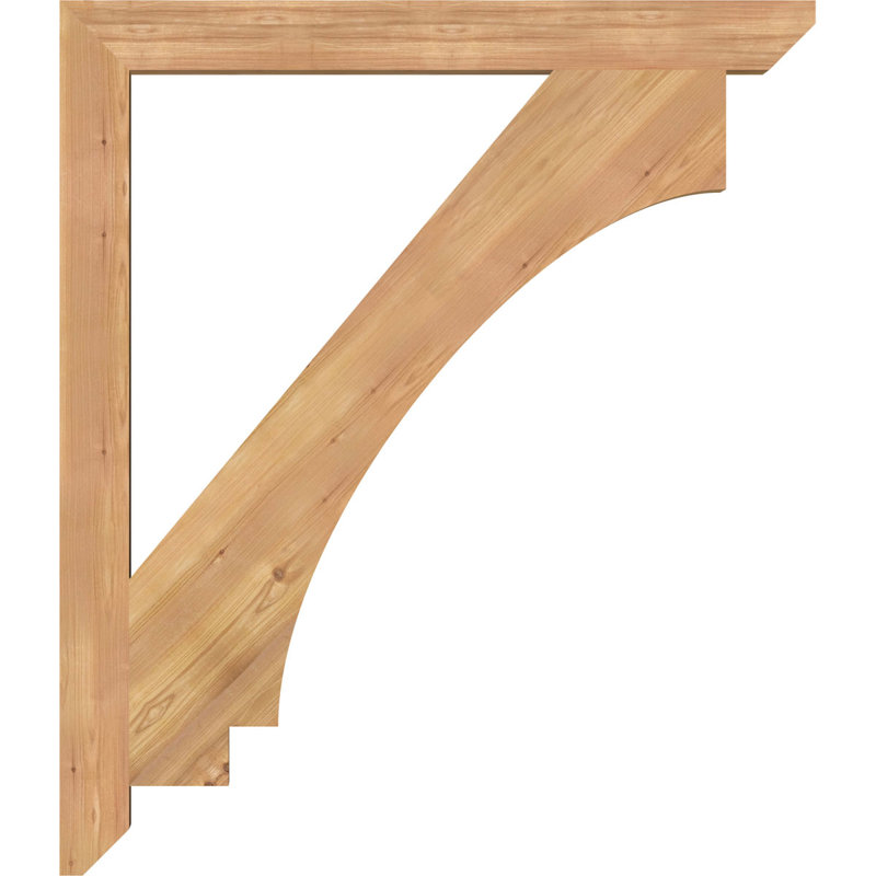 BKTIMP06 Support en bois rustique à lattes impériales, Cèdre rouge de l'Ouest (lisse), H 44 po x l 3,5 po x P 38 po