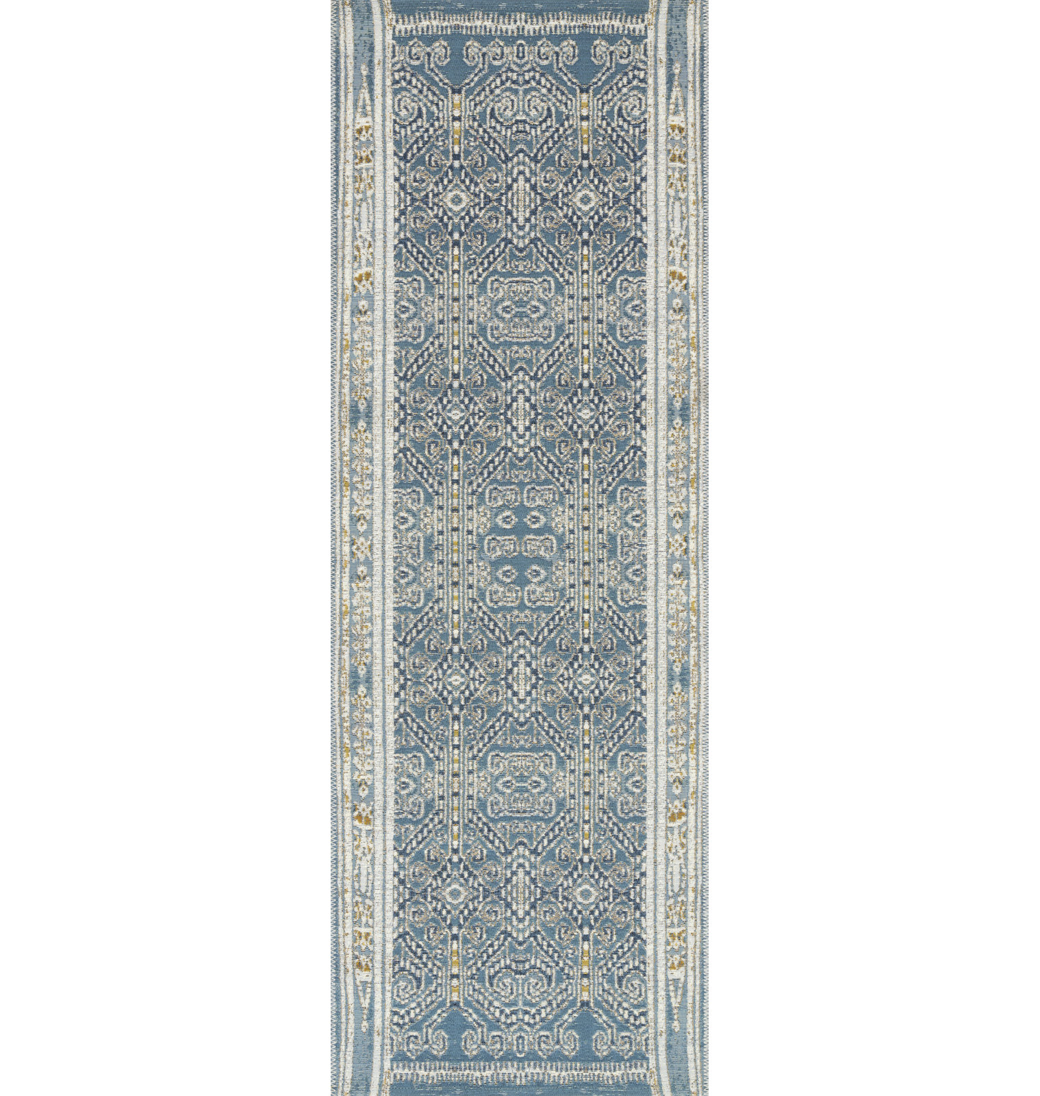 Davana Ocean Geometric Outdoor Rug, Runner 2'5" x 11'2"