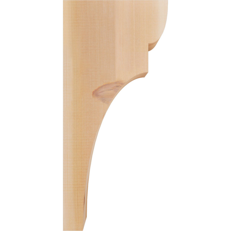 Yorktown Corbel, H 22 po x l 3,5 po x P 10 po, Cèdre rouge, Lisse