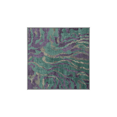 Machine Washable Gray Area Rug