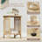 Round Side Table Small End Table With 2 Storage Space