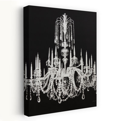 «Chandelier II Elegant Abstract Contemporary Landscape Nature», reproduction d'art murale