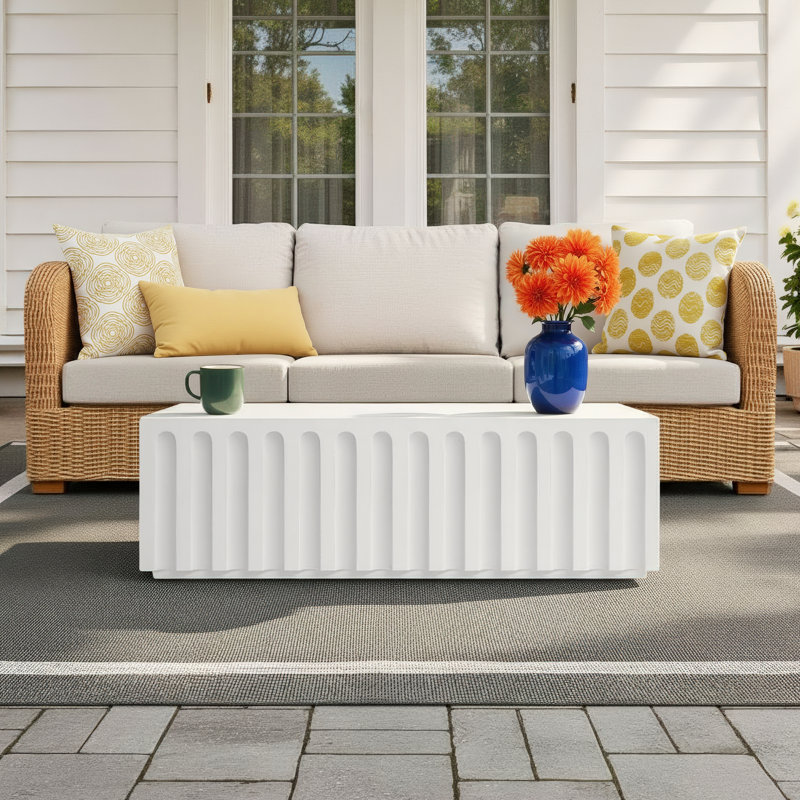 Celyn Edisto Cast Concrete Coffee Table