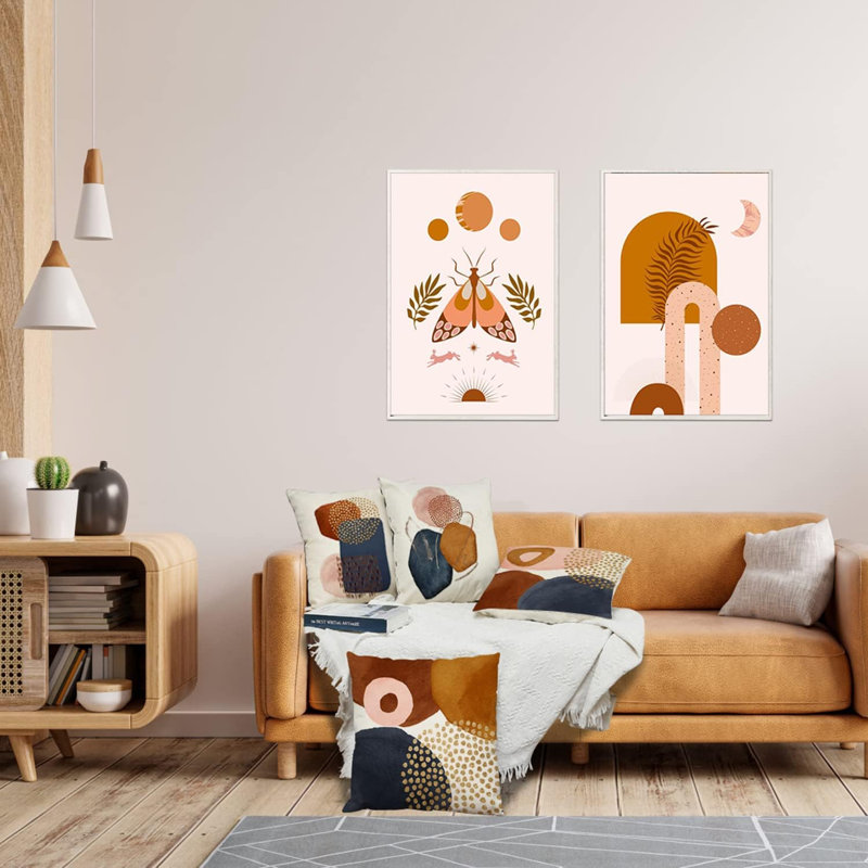 Abstract Throw Pillow Covers Set of 4