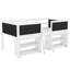 Lit mezzanine simple simple avec échelle, deux tablettes mobiles et tableau noir décoratif, lit pour enfant peu encombrant, blanc-767985741
