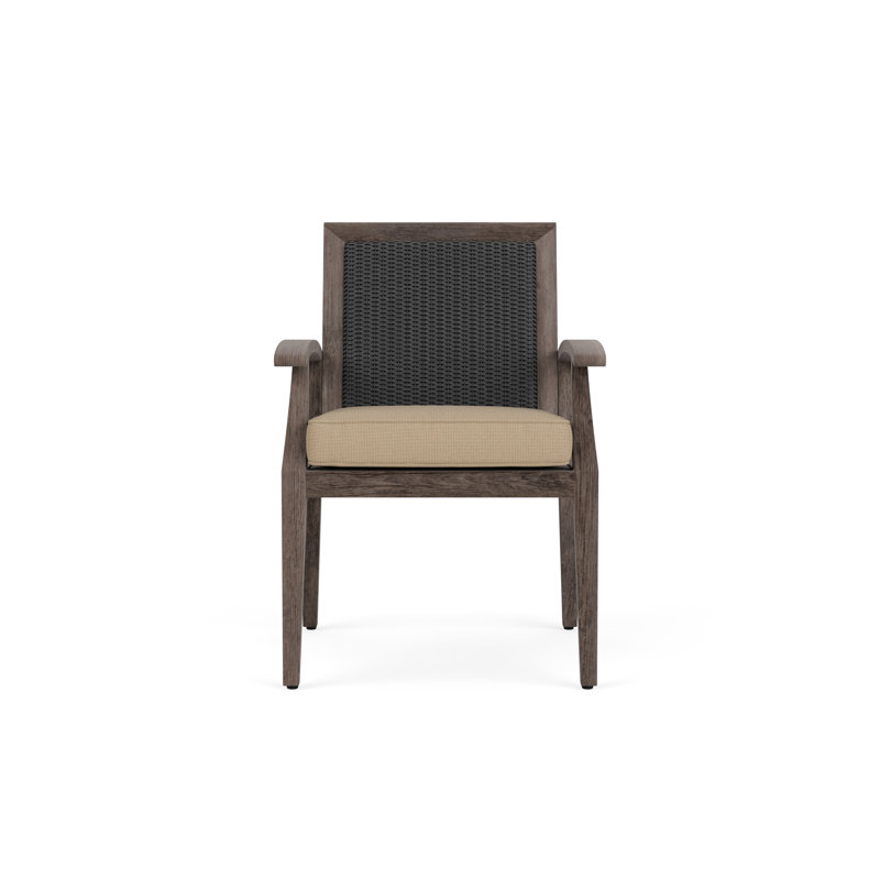Frontier Outdoor Dining Armchair, Fife Sahara, Charcoal