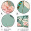 Illustration rétro de libellule vert rose - impression d'art mural libellule-1699388758-1699388759