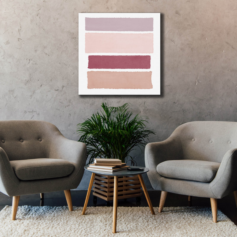Ivy Bronx «Painted Weaving 1 Mesa On White Sq» par Piper Rhue, art mural sur toile, H 37 po x l 37 po x P 1,5 po